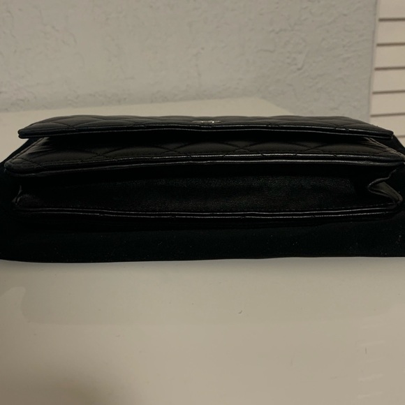 Chanel Black Quilted Leather Wallet On Chain Bag - Picture 10 of 14